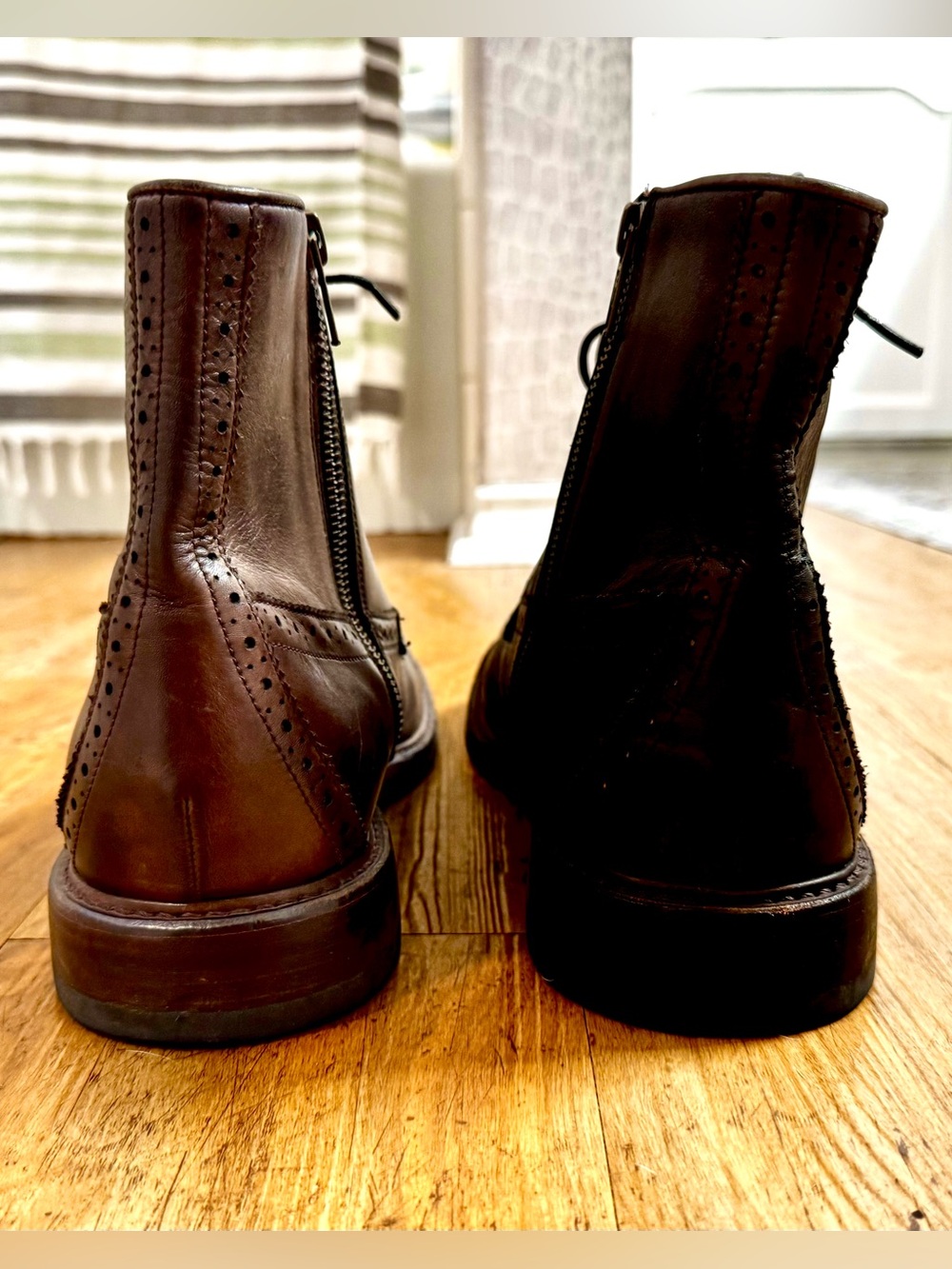 Frye Murray Leather Lace-Up Boots Brown Men’s Size 10.5 - Rare and discontinued - Picture 6 of 13